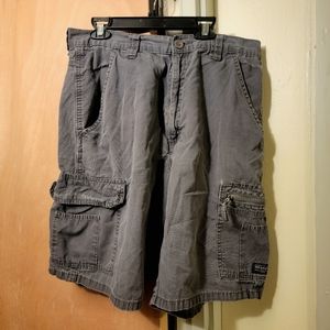 Wrangler | Men's Cargo Rugged Shorts | Color: Grey